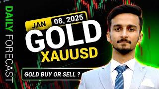 GOLD BUY OR SELL? GOLD/XAUUSD DAILY FORECAST | 08 JANUARY LIVE ANALYSIS #xauusdforecast2025