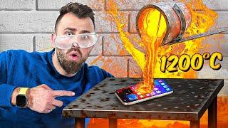 1200 გრადუსიანი ლავა VS iPhone 15 Pro