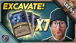 Turns out 7 EXCAVATE cards are OP in Arena! 12-0 Full Run - Hearthstone Arena