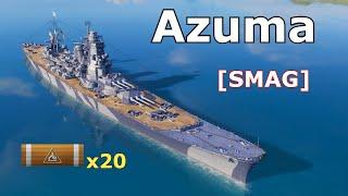 World of WarShips Azuma - 3 Kills 280K Damage