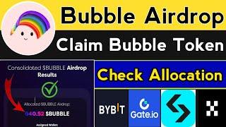 Bubble Airdrop Claim Bubble token || Bubble Airdrop Claim process | Bubble Airdrop Check Allocation