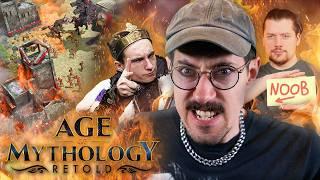 2 Pro's + 1 Noob = ??? | Age of Mythology: Retold