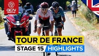 Long Hot Day Full Of Drama! | Tour De France 2022 Stage 15 Highlights