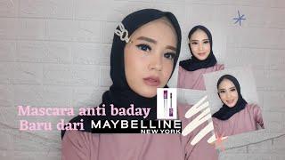 TUTORIAL MAKE UP ONE BRAND 'MAYBELLINE' HAMPIR KELUPAAN PAKAI MASCARA ANTI BADAI