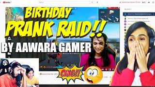 BIRTHDAY PRANK RAID BY @aawaragamer2325  GARENA FREE FIRE