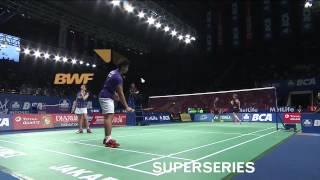 BCA Indonesia Open 2015 | Badminton R16 M5-XD | Jordan/Susanto vs  Nielsen/Pedersen