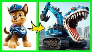 Paw Patrol as Zombie Excavator | what a battle this time | ATA LONG - All Characters