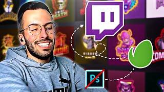 Como hacer OVERLAYS, LOGOS y PANELES para TWITCH  [Sin Photoshop] 🟣