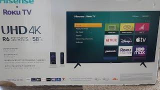 Unboxing Hisense Roku TV 58"  #hisense #rokutv #chentestudio