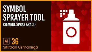 Adobe Illustrator 2022 - Ders 36 - Symbol  Sprayer Tool Kullanımı (Spray Aracı) #adobeillustrator