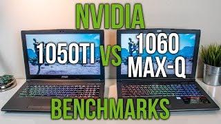 Nvidia 1050 Ti vs 1060 Max-Q - Laptop Graphics Comparison Benchmarks