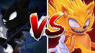 Dark Sonic Vs Fleetway Sonic | Sprite Animation