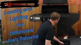 Loading and Lighting the Oklahoma Joe Tahoma 900 Auto-Feed Charcoal Smoker