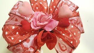 Double Bow for Valentine's Day - Dollar Tree Crafts