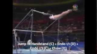 Amy Chow 1996+2000 Uneven Bars D Score Guide (2009 - 2012 CoP)