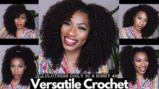 $24 Lazy Girl VERSATILE Crochet Braid Pattern - Sensationnel Lulutress 2X Kinky 4B & 2X Coily 3C