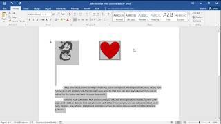 How to select all the objects in a Word document