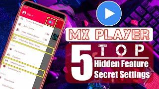 Mx Player Hidden Features|Secret setting|Mx Player Top 5 hidden features & secret Settings|User Code