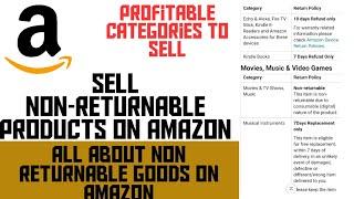 How to sell non returnable category on amazon | non returnable items amazon india