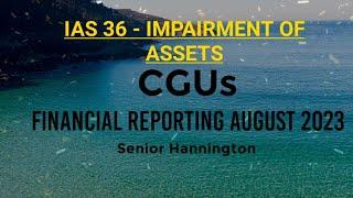 IMPAIRMENT OF ASSETS - CGU @seniorhannington