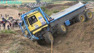 8x8 off road Mercedes, MAN trucks in action in truck trial at Dreis-Bruck 2019