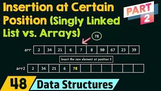 Insertion at a Certain Position (Singly Linked List vs. Arrays) - Part 2