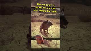 When you forget to get rex a new brain after finishing fallout new vegas: #fallout #memes #shorts