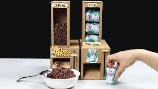 Wow! Amazing DIY Cereal and Milk Dispensers from Cardboard