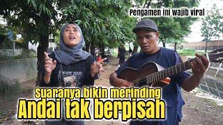 Wulan Pengamen yang di iringi gitar surat saat bawakan lagu andai tak berpisah buat merinding