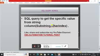 SQL query to get the string before or after any specific character (Substring, Charindex)