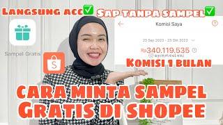 CARA MENGAJUKAN SAMPEL GRATIS DI SHOPEE SAMPLE GRATIS SHOPEE AFFILIATE PROGRAM - Epin Maulani