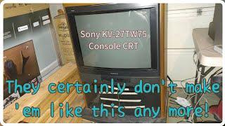 Holy Cow!!  1992 Sony Trinitron Console CRT Overview!  KV-27TW75