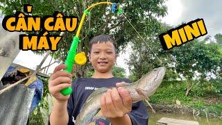 Câu Cá Khủng Bằng Cần Câu Máy Mini Siêu Nhỏ