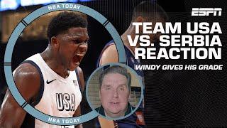 It was Team USA at it’s finest! - Brian Windhorst reacts to blowout win over Serbia | NBA Today