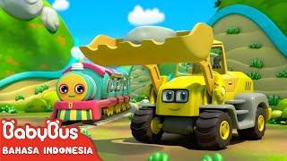 Kereta Kecil yang Bahagia Berangkat！| Lagu Anak-anak | Kartun Anak | BabyBus Bahasa Indonesia