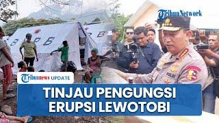 Kapolri Terbang ke NTT, Kunjungi Korban Erupsi Lewotobi dan Beri Bantuan Sembako ke Masyarakat