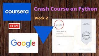 Google Crash Course on Python Answers | Week 2 | Conditionals | Practice Quiz