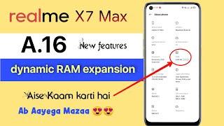 Realme X7 max dynamic RAM expansion features details. How dynamic RAM expansion works