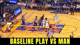 Get a WIDE OPEN shot with this baseline out of bounds play