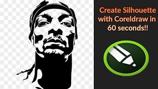 Make any image into a silhouette, using Coreldraw #howto #coreldraw