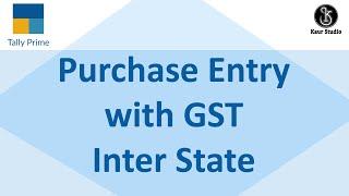 Tally Prime Inter State Purchase Entry With GST in Hindi | Purchase Entry with GST