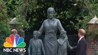 Prince William And Prince Harry Unveil Princess Diana Statue
