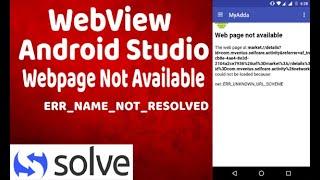 WebPage Not Available Problem Solve । WebView Android Studio @ERR_NAME_NOT_RESOLVED NetZone Place