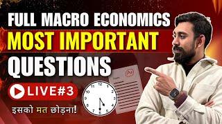 Full Macro Economics | Important Questions | Boards 2025