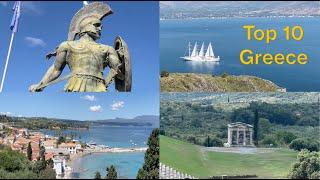  10 BEST Places to Visit in the Peloponnese, Greece Travel.( Best Day trips from Athens)