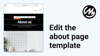 About page template