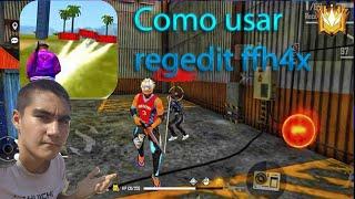 Como USAR Regedit ffh4x mod menu fire ha de play store 2023