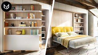 INCREDIBLE Space Saving Furniture - Murphy Bed Ideas  3