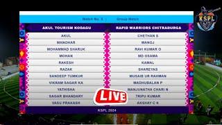 LIVE : KSPL Cricket Tournament 2024 | KARNATAKA STATE PREMIER LEAGUE - 2024 | Namma Vijaya News |