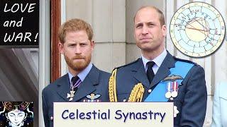 Prince Harry and Prince William Synastry Chart Astrology Synastry Chart: THE ROYAL RIFT EXPLAINED.